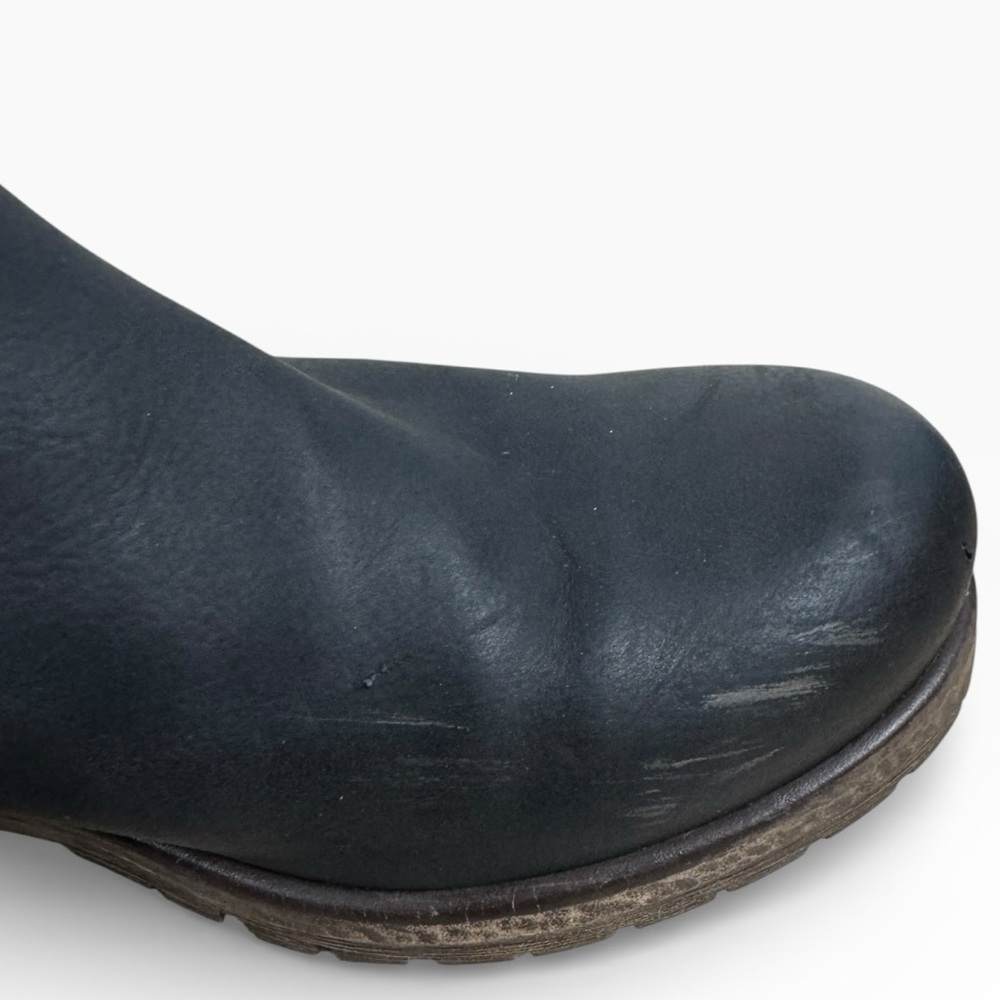 Crown Vintage Blondey Chelsea Zipped Ankle Boots Black Womens US Size 7 - Picture 5 of 10